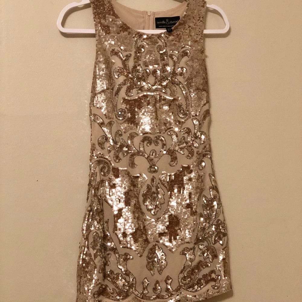 Needle & Thread Sequin Dress